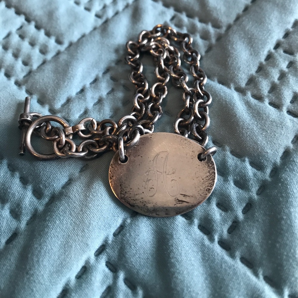 “A” initial necklace